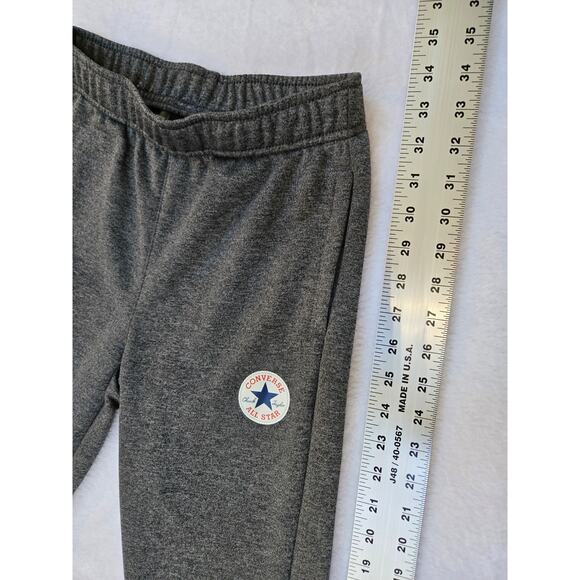 Converse All Star Girls dark Gray Jogger gym Pants medium - Picture 4 of 6